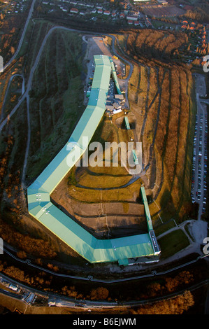 Foto aerea dell'Alpin Center hall di sci, Bottrop, la zona della Ruhr, Renania settentrionale-Vestfalia, Germania, Europa Foto Stock