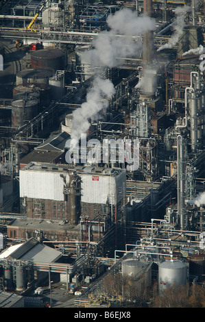 Foto aerea, Degussa fabbrica chimica Habinghorst, Castrop Rauxel, la zona della Ruhr, Renania settentrionale-Vestfalia, Germania, Europa Foto Stock