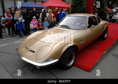 Opel GT 1900, retro motore - Auto d'epoca, festival, Tuebingen, Baden-Wuerttemberg, Germania Europa Foto Stock