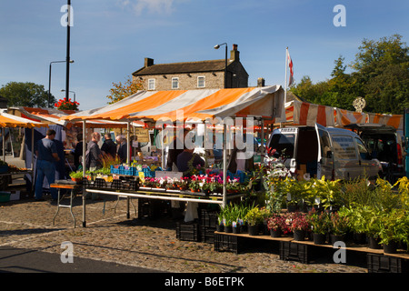 Luogo di mercato Leyburn Yorkshire Inghilterra Foto Stock