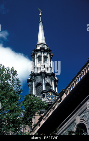 Storica St Paul's Chapel, New York 1980 Foto Stock