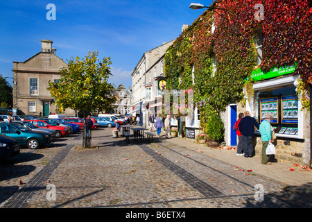 Luogo di mercato Leyburn Yorkshire Inghilterra Foto Stock