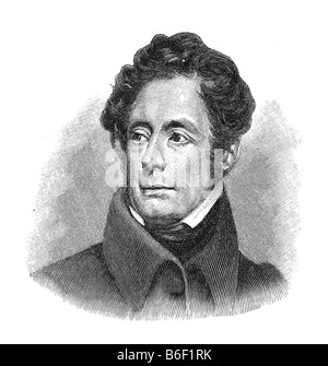 Alphonse de Lamartine, 21. Ottobre 1790 Mâcon - 28. Febbraio 1869 Parigi Foto Stock