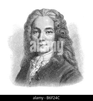 Voltaire, nome della penna, François Marie Arouet, 21. Novembre 1694 Parigi - 30. Maggio 1778 Parigi Foto Stock