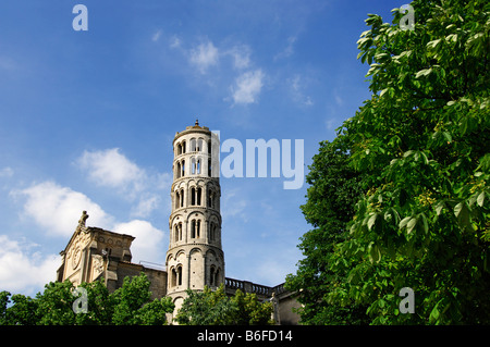 Tour Fenestrelle torre, Uzès, Provence, Francia Foto Stock