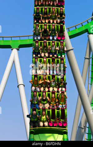 Incredible Hulk roller coaster agli Universal Studios Florida di Orlando Stati Uniti d'America Foto Stock