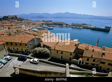 Forte Stella, Darsena - Porto, Portoferraio, Isola d'Elba, Provincia di Livorno, Toscana, Italia, Europa Foto Stock