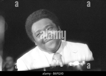 Fats Domino concerto su luglio 23, 1980, Eutiner Jazz Days, Eutin, Schleswig-Holstein, Germania, Europa Foto Stock