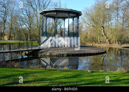 Il padiglione, gazebo nel Parco di Vondel Amsterdam, Paesi Bassi Foto Stock