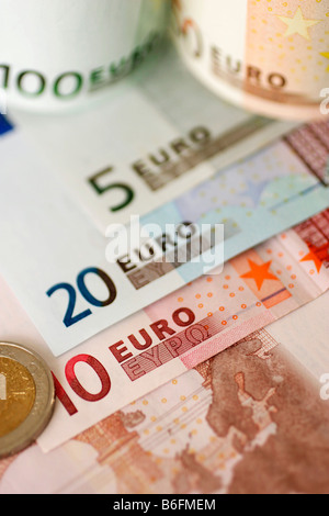 Euro-fatture Foto Stock