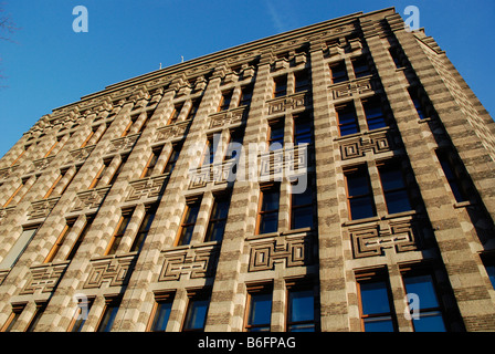 Stadsarchief, città archivi facciata di edificio, Vijzelstraat 32, Amsterdam, Paesi Bassi Foto Stock