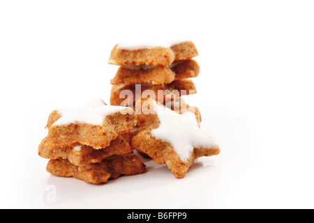 Alla cannella a forma di stella biscotti Foto Stock