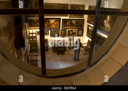 Paesi Bassi Noord Holland Rembrandthuis di Amsterdam Il Rembrandt House & Museum - Camera da Letto Foto Stock