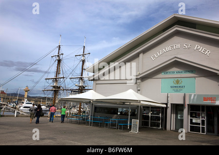 Elizabeth Street Pier, Hobart, Tasmania, Australia Foto Stock