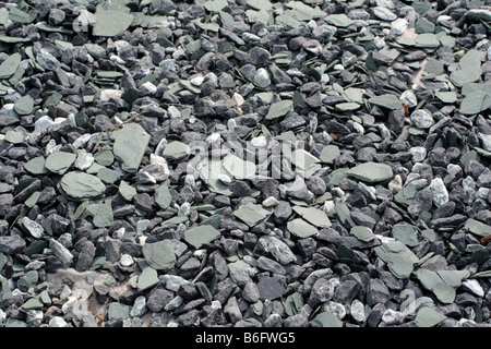 Pezzi di ardesia usato come manto di percorso Foto Stock