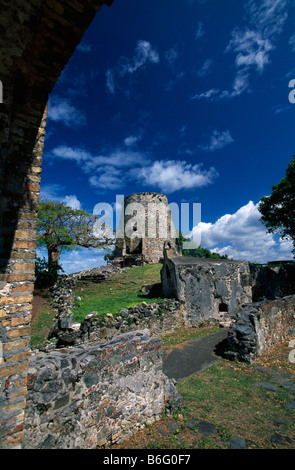 Annaberg Sugar Mill rovine sulla St John Island Isole Vergini Americane Caraibi Foto Stock