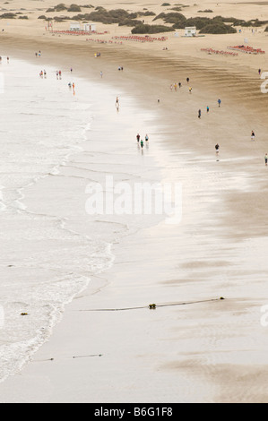 Maspolomas e Playa des Inglis beach Gran Canaria Isole Canarie Spagna Foto Stock