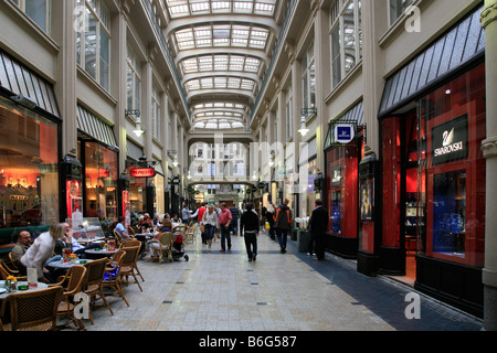 Mephisto Bar e Auerbachs Keller nel passaggio Mädler a Leipzig, Germania; Mephisto Bar in der Mädler passaggio a Leipzig Foto Stock