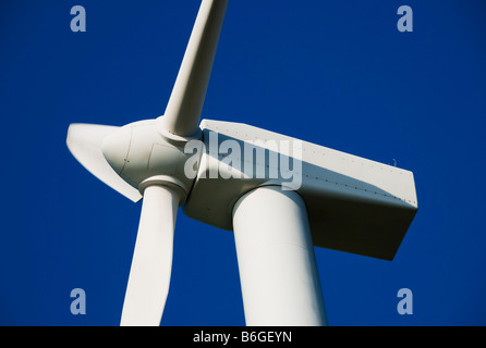 Chiudere un particolare di una turbina eolica Foto Stock