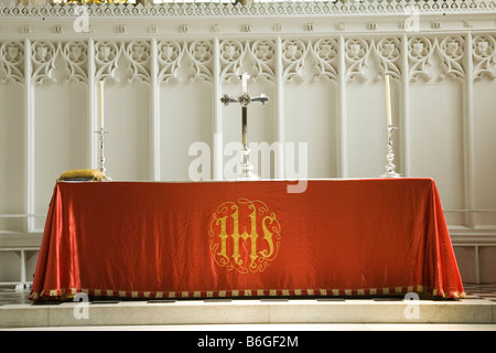 Altare presso il St Marys Chiesa a Bury St Edmunds, Suffolk, Regno Unito Foto Stock
