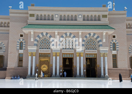 Porte della Mecca gate la Moschea del Profeta Masjid Nabawi Al Madinah Arabia Saudita Foto Stock