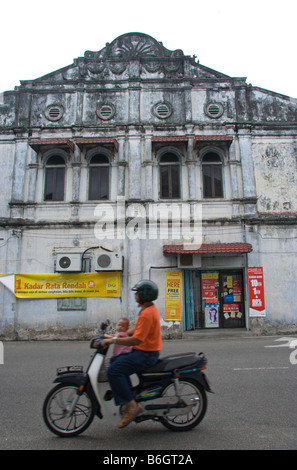 Pre-guerra case, Seremban, Malaysia Foto Stock