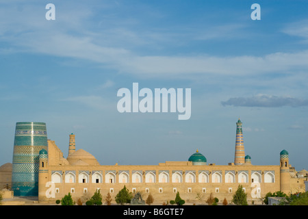 Panorama della città antica di Khiva Uzbekistan Foto Stock