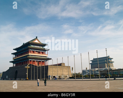 Piazza Tian'namen Square, Pechino Foto Stock