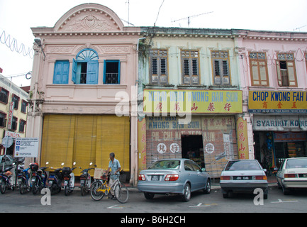 Pre-guerra case, Seremban, Malaysia Foto Stock