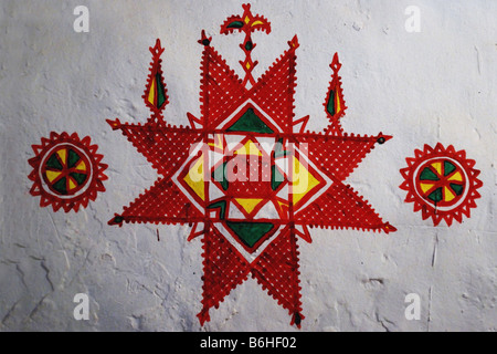 Decorazione interna di Ghadames Foto Stock