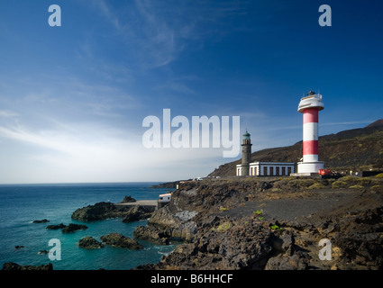 Case di luce in El Faro La Palma isole canarie Spagna Foto Stock