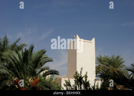 Il minareto di Ghadames Foto Stock