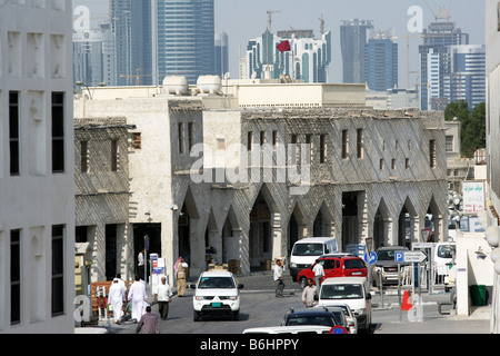 QAT, Qatar: Doha, Souq al Waqif, il più antico bazar in Qatar. Foto Stock