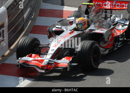 65TH GRAND PRIX DI MONACO 1ST pratica giorno giovedì 24 maggio 2007 2 Lewis Hamilton McLaren-Mercedes Foto Stock