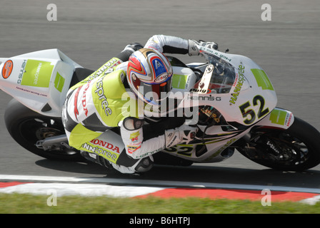 Vittorie NEL CAMPIONATO MONDIALE SUPERBIKE BRAND HATCH 3RD Agosto 2007 52 James Toseland Hannspree Ten Kate Honda Honda CBR10 Foto Stock