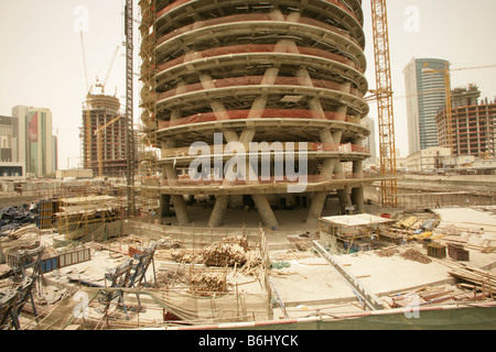 Costruzione di edifici ad alta a Doha, in Qatar. Foto Stock