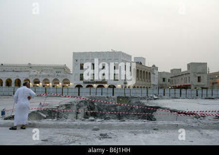 Sito di demolizione a Doha, in Qatar. Foto Stock