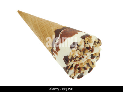 Delizioso gelato isolato su uno sfondo bianco Foto Stock