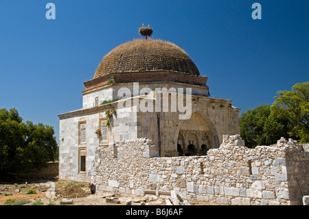 Ilyas Bey moschea nella città antica di Miletos, Aydin in Turchia, sulla costa occidentale di Anatolia Foto Stock