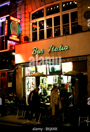 Bar Italia, Soho, Londra Foto Stock