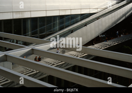 Parigi Francia Bibliothèque Nationale de France BNF Biblioteca Nazionale di Francia François Mitterrand sito. Architetto Dominique Perrault. Foto Stock