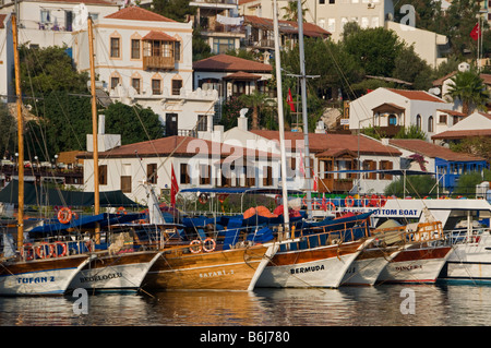 Kas City and Marina in Southern Coast of Turkey Foto Stock