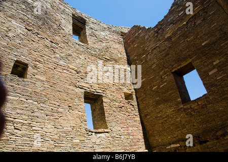 Abitazioni di roccia alla cultura Chaco National Historical Park New Mexico Foto Stock