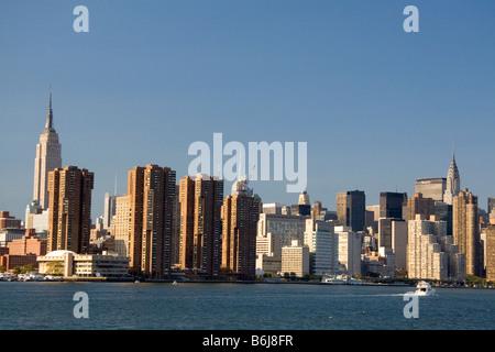 New York skyline della città di New York STATI UNITI D'AMERICA Foto Stock