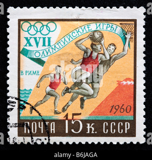 XVII Giochi olimpici, Roma 1960, francobolli, URSS, 1960 Foto Stock