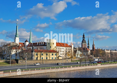 Il Castello di Riga la residenza ufficiale del Presidente della Lettonia Foto Stock