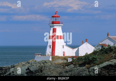 NA, Canada, New Brunswick, Campobello Island. East Quoddy Lighthouse. Foto Stock