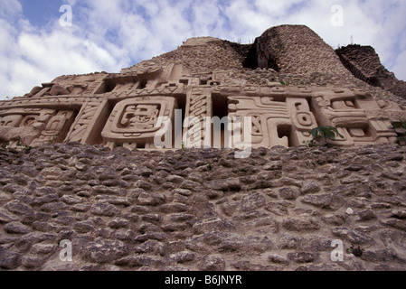 CA, Belize, tempio Maya a Xunantunuch Foto Stock