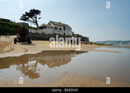 Burgh isola Devon England le sardelle Inn xiv secolo contrabbandieri pub Foto Stock