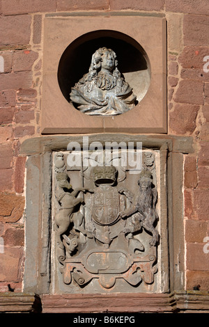 Glamis Castle ex royal hunting lodge home del Bowes Lyon famiglia costruita nel XV XVI secolo Angus Scozia UK Foto Stock